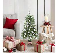 Albero di Natale con 150 LED con supporto Verde 90 cm PE