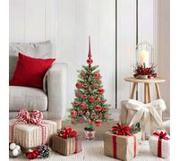 Albero di Natale con 150 LED con supporto Verde 90 cm PE