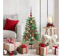 Albero di Natale con 150 LED con supporto Verde 90 cm PE