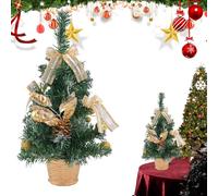 Albero di Natale con Luci | 40 Centimetri Decorazione Stagionale Artificiale,Albero Di Natale Artificiale Da Tavolo | per la Casa e gli Interni, Inverno, Sala, Festa, e Tavolo come Centrotavola