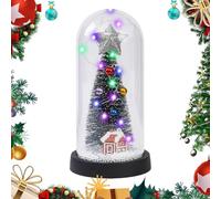 albero di Natale con luci | Albero di Natale luminoso luce notturna, con copertura in acrilico, albero di Natale artificiale, decorazione natalizia, tavolo decorativo per soggiorno