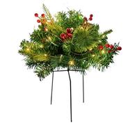 Albero Di Natale Con Luci - Batteria A Batteria 15,7 X 17,7 Pollici Di Riempitore Di Fioriere Per Alberi Di Natale, Ornamento Per Le Vacanze | Tripord Paste Inverno Yard, Evento Celebrazione Del Patio
