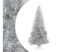 albero di natale con luci led,addobbi natalizi,Albero di Natale Artificiale con Supporto Argento 240 cm PETIdeale per patii, salotti, dove è necessario