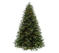 Albero di Natale con Luci Multicolore 180 cm Giulia Grillo, 310 LED RGB | Telecomando, realistico e super folto, 1700 rami in PE (effetto silicone) e PVC, apertura a ombrello, luci incorporate