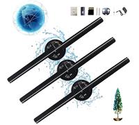 Albero di Natale con ologramma 3D, Albero di Natale con ventaglio con ologramma 3D, Mini proiettore con Wifi e Bluetooth, Albero di Natale con ologramma a LED, for insegne di negozi, bar(3pcs,EU)
