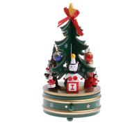 Albero Di Natale Con Pupazzo Di Neve Music Box Clockwork Toy Xmas Gift Decor