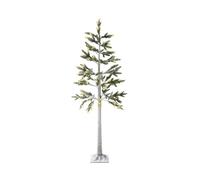 Albero di Natale da esterno bianco con LED 180 cm ALBIONI