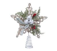 Albero di Natale da Interno Top Stella Decorazione Ferro 25 30 cm per Feste Stag
