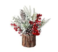 Albero di Natale da scrivania vivace con aspetto realistico per vacanze