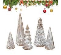 Albero di Natale da Tavolo,5 Decorativi Per Piante | Albero Di Natale Per Scrivania,Per Tavolino Da Notte Festa Interno Casa Raduno Evento Vacanze Inverno Festival