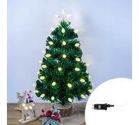 Albero di Natale da tavolo 60cm Palline Led Bianco caldo 3000K Wisdom