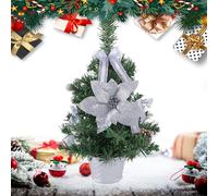 Albero di Natale da Tavolo con Luci,40 Centimetri Decorazione Stagionale,Albero Di Natale Artificiale Da Tavolo - per la Casa e gli Interni, Inverno, Sala, Festa, e come Centrotavola