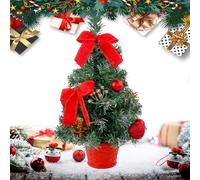 Albero Di Natale Da Tavolo Con Luci, 40 Centimetri Decorazione Stagionale Artificiale, Albero Di Natale Artificiale Da Tavolo, per la Casa e gli Interni, Inverno, Sala, Festa, e come Centrota