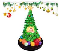 Albero di Natale da tavolo - Decorazione luminosa con statuetta di albero e Babbo Natale, ideale per abbellire l'interno della casa: sala da pranzo, , controsoffitto o festa d'inverno in