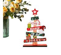 Albero di Natale da Tavolo Forma Alfabeto,Albero di Natale Artificiale per Tavolo - Decorazione In Legno Per Desktop Casa Party Raduni l Display