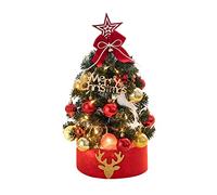 Albero di Natale da Tavolo, Mini Albero di Natale Artificiale da 17,7/23,6 Pollici con Luci a LED e Palline di Natale Piccolo Albero di Natale per Tavolo, Scrivania, Decorazioni(60 cm/23,6 pollici)
