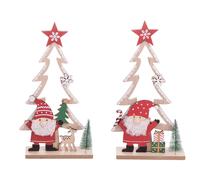 Albero di Natale decorativo con babbo Natale h. 30 cm, Santa's House