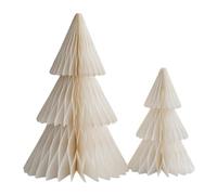 Albero di Natale di carta,Albero di Natale di carta | albero di decorativo per,Centrotavola multistrato Piccoli alberi di 3D, 2 decorazioni da tavolo riutilizzabili per la casa