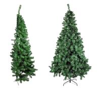 Albero di Natale Effetto Realistico Rami Fissi Apertura ad Ombrello Ignifugo Montaggio Facile (150 cm, Mezzo Albero)