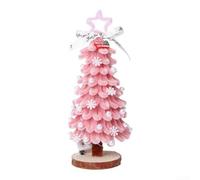 Albero di Natale fai da te Kit di ornamenti in peluche per decorazione creativa delle vacanze e attività antistress con strumenti (D)