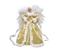 Albero di Natale - Fata d'angelo illuminata a LED, decorazione vertice 'albero, ornamento elegante e radiante | Figura luminosa estesa per festa di nozze, casa, giardino, patio, AFF