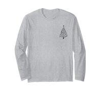 Albero di Natale Fatto di Note Musicali Design Maglia a Manica