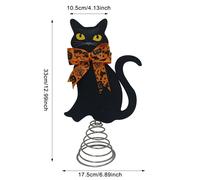 Albero di Natale Gatti Neri Pezzo Festivo Amanti Gatti Perfetto per Gioia Stagio