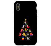 Albero di Natale Gatto Pride LGBTQ Design Arcobaleno Custodia per iPhone X/XS