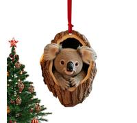 Albero di Natale Gufo - Decorazione natalizia con motivo animale, decorazione natalizia per gli amanti degli animali domestici, decorazione natalizia di gufi per albero di Natale boschi, regalo di