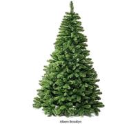 ALBERO DI NATALE h.180 cm 1,80 m BROOKLYN BASE 110 cm 512 RAMI SISTEMA A GANCIO