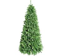 ALBERO DI NATALE h.210 cm 2,10 m "BERLINO" BASE 105 cm 928 RAMI SISTEMA A GANCIO