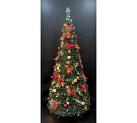 Albero di Natale Home ESPRIT Rosso Verde PVC