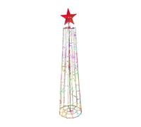 Albero di Natale illuminato per esterni - Decorazione a cono pop-up alto, a stella impermeabile, luci a cono dell'albero di Natale intelligenti | Decorazione natalizia per giardino