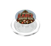 Albero di Natale in anticipo che decora gatto PopSockets PopGrip per MagSafe