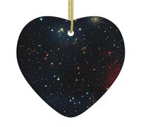 Albero di Natale in ceramica appeso Love Ciondolo YYHWHJDE costellazione ammassi stellari galassie Stampe Decorazione centri commerciali, supermercati, negozi