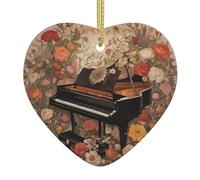 Albero di Natale in ceramica appeso Love Pendant WHJSSF Piano circondato da fiori Modello Decorazione centri commerciali, supermercati, negozi