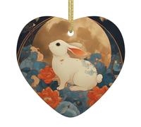Albero di Natale in ceramica appeso Love Pendant WHJSSF The Rabbit Dietro lo schermo Modello Decorazione centri commerciali, supermercati, negozi