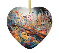 Albero di Natale in ceramica appeso Love Pendant YYHHAOFA Una sinfonia di colori Immagine Decorazione centri commerciali, supermercati, negozi