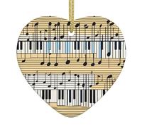 Albero di Natale in ceramica appeso Love Pendant YYHWHJDE Guitar Piano Pattern Stampe Decorazione centri commerciali, supermercati, negozi