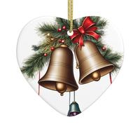 Albero di Natale in ceramica appeso Love Pendant YYHWHJDE The jingling bell Stampe Decorazione centri commerciali, supermercati, negozi