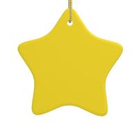 Albero di Natale in ceramica appeso stella ornamento WHJSHOP giallo pallido stampe possono aggiungere un tocco romantico a festival o feste