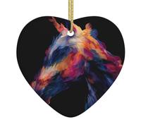 Albero di Natale in ceramica Hanging Love Pendant DDCXZPP Painted Horse Head Stampe case, centri commerciali, supermercati e negozi
