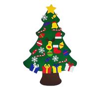 Albero di Natale in feltro per bambini da parete - Albero di Natale con ornamenti staccabili | Alberi di Natale | Set di forniture per la decorazione della casa | Decorazione stagionale in feltro per