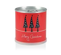 Albero di Natale in lattina, Marry Christmas, rosso