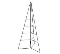 Albero di Natale in metallo per decorazioni decorative, 100 cm, colore nero