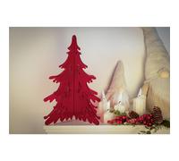 Albero Di Natale in plexiglass big dimensioni 34x34x h 40 cm - Colore rosso