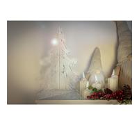 Albero Di Natale in plexiglass Big dimensioni 34x34x h 40 cm - Colore Trasparente trasparente