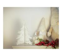 Albero Di Natale in plexiglass MEDIUM dimensioni 21x21x h 25 cm - Colore bianco bianco