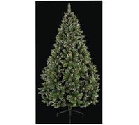 Albero Di Natale In Pvc Rocky Mountain 1.8M Con Coni E Rami Con Neve