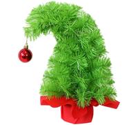 Albero di Natale in PVC verde flessibile decorazione scrivania 30 cm 45 cm
